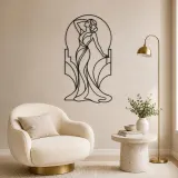 Art Deco Muse Metal Wall Art | Fashion Figure Wall Decor - lifestyle view 5