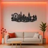 London Skyline Flow Metal Wall Art | Travel and City Wall Decor