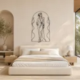 Couture Arch Model Metal Wall Art | Fashion Figure Wall Decor - lifestyle view 2