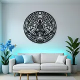 Infinite Peace Flow Metal Wall Art | Spiritual Boho Metal Decor