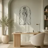 Couture Arch Model Metal Wall Art | Fashion Figure Wall Decor - lifestyle view 4