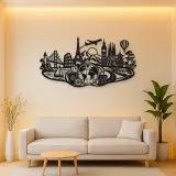 Passport Journey Symbol Metal Wall Art | Travel and City Wall Decor
