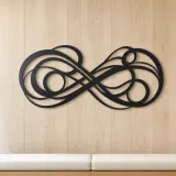 Infinite Flow Loop Metal Wall Art | Modern Abstract Metal Decor - lifestyle view 5