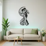 Moonlit Slow Dance Metal Wall Art | Movement Silhouette Decor