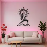 Sun Salutation Metal Wall Art | Movement Silhouette Decor