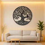 Tree with Cat Metal Wall Art | Pet Lover Silhouette Decor