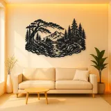 Secret Forest Bridge Metal Wall Art | Travel and City Wall Decor