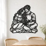 Reading Together Metal Wall Art | Cozy Home Metal Decor - lifestyle view 4