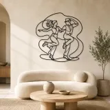 Tap Dance Rhythm Metal Wall Art | Couple Dance Wall Decor - lifestyle view 3