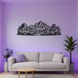 Desert Mesa Range Metal Wall Art | Nature Silhouette Decor