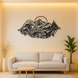 Ocean Mountain Fusion Metal Wall Art | Coastal and Nautical Wall Decor