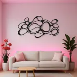 Organic Pebble Rhythm Metal Wall Art | Modern Abstract Metal Decor