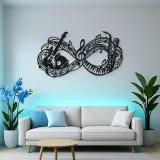 Infinite Melody Loop Metal Wall Art | Music Room Wall Decor