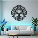 Heart Shaped Tree Metal Wall Art | Botanical Metal Wall Decor