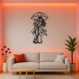 Under One Umbrella Metal Wall Art | Romantic Couple Decor