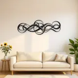 Endless Motion Panorama Metal Wall Art | Modern Abstract Metal Decor