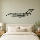 Praetor 600 Airplane Silhouette Metal Wall Art, Metal Aircraft Silhouette, Aviation Wall Decor, Aviator Decor - lifestyle view 2