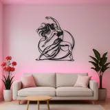 Warrior Flow Metal Wall Art | Movement Silhouette Decor