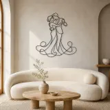 Slow Dance Pair Metal Wall Art | Romantic Couple Decor - lifestyle view 3