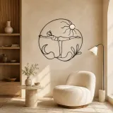 Warrior Three Flight Metal Wall Art | Yoga and Meditation Wall Decor - lifestyle view 5