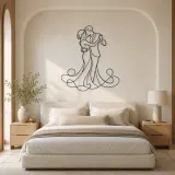 Slow Dance Pair Metal Wall Art | Romantic Couple Decor - lifestyle view 2