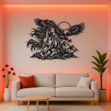 Horse and Eagle Metal Wall Art | Equestrian Wall Decor