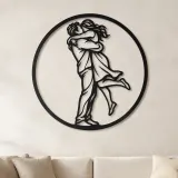 Fernbeziehung Wiedervereinigung Metall-Wandkunst | Romantisches Paar-Dekor