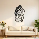 Expecting Parents Metal Wall Art | Family Silhouette Decor
