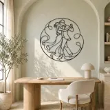 Gentle Spin Couple Metal Wall Art | Romantic Couple Decor - lifestyle view 4