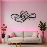 Minimal Spiral Motion Metal Wall Art | Modern Abstract Metal Decor