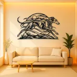 Greyhound Motion Metal Wall Art | Pet Lover Silhouette Decor