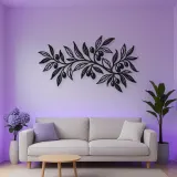 Olive Branch Flow Metal Wall Art | Botanical Metal Wall Decor