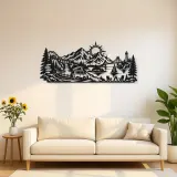 Mountain Camper Journey Metal Wall Art | Travel and City Wall Decor