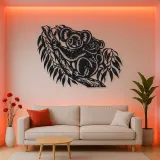 Koala Eucalyptus Metal Wall Art | Wildlife Silhouette Decor