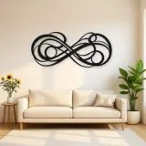 Infinite Flow Loop Metal Wall Art | Modern Abstract Metal Decor