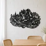 Turntable Groove Metal Wall Art | Music Room Wall Decor - lifestyle view 4
