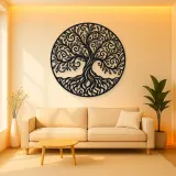 Spiral Branch Tree Metal Wall Art | Botanical Metal Wall Decor