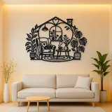 Home Sweet Heart Symbol Metal Wall Art | Cozy Home Metal Decor