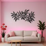 Olive Branch Flow Metal Wall Art | Botanical Metal Wall Decor