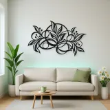 Botanical Abstract Fusion Metal Wall Art | Modern Abstract Metal Decor