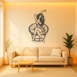 Morning Stretch Metal Wall Art | Movement Silhouette Decor