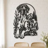 Great Dane Minimal Metal Wall Art | Pet Lover Silhouette Decor - lifestyle view 4
