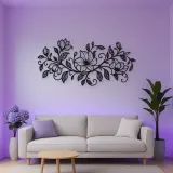 Endless Floral Vine Metal Wall Art | Botanical Metal Wall Decor