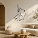 Stage Spotlight Dancer Metal Wall Art | Dance Silhouette Wall Decor - lifestyle view 3