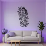 Garden Embrace Metal Wall Art | Romantic Couple Decor