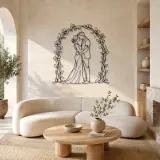 Par de Arcos Florales en Metal | Decoración de Pareja Romántica