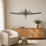 F6F Hellcat Front Airplane Silhouette Metal Wall Art, Metal Aircraft Silhouette, Aviation Wall Decor, Aviator Decor - lifestyle view 5