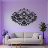 Infinite Celestial Loop Metal Wall Art | Celestial Boho Wall Decor