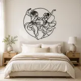 African Dance Rhythm Metal Wall Art | Dance Silhouette Wall Decor - lifestyle view 2