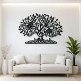 Music Note Tree Metal Wall Art | Music Room Wall Decor